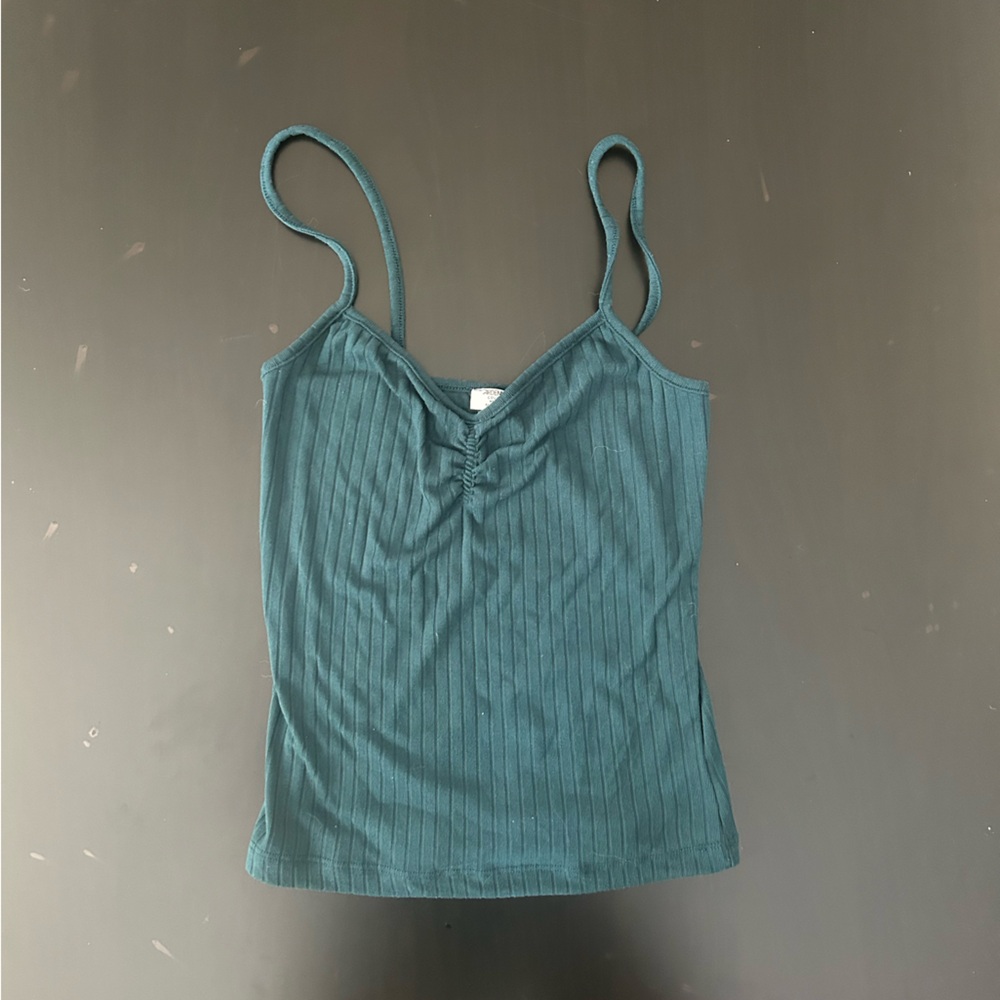 Navy blue Ribbed Cami Tank Top